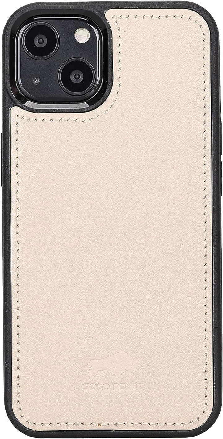 Solo Pelle Lederhülle kompatibel für iPhone 13 in 6.1 Zoll abnehmbare Hülle (2in1) Harvard Double in