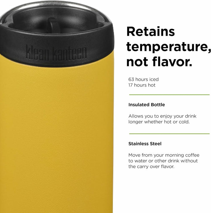 Klean Kanteen Herren tkwide Vi Trinkflasche Einheitsgrösse Marigold, Einheitsgrösse Marigold