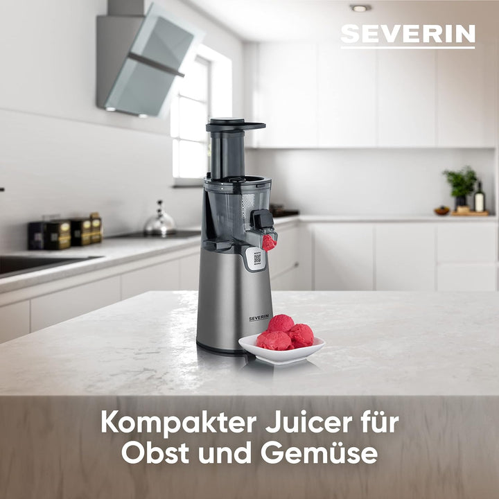 Severin Slow Juicer ES 3571 – Entsafter für Saft, Sorbet, Eis, Marmelade uvm. – elektrische Saftpres
