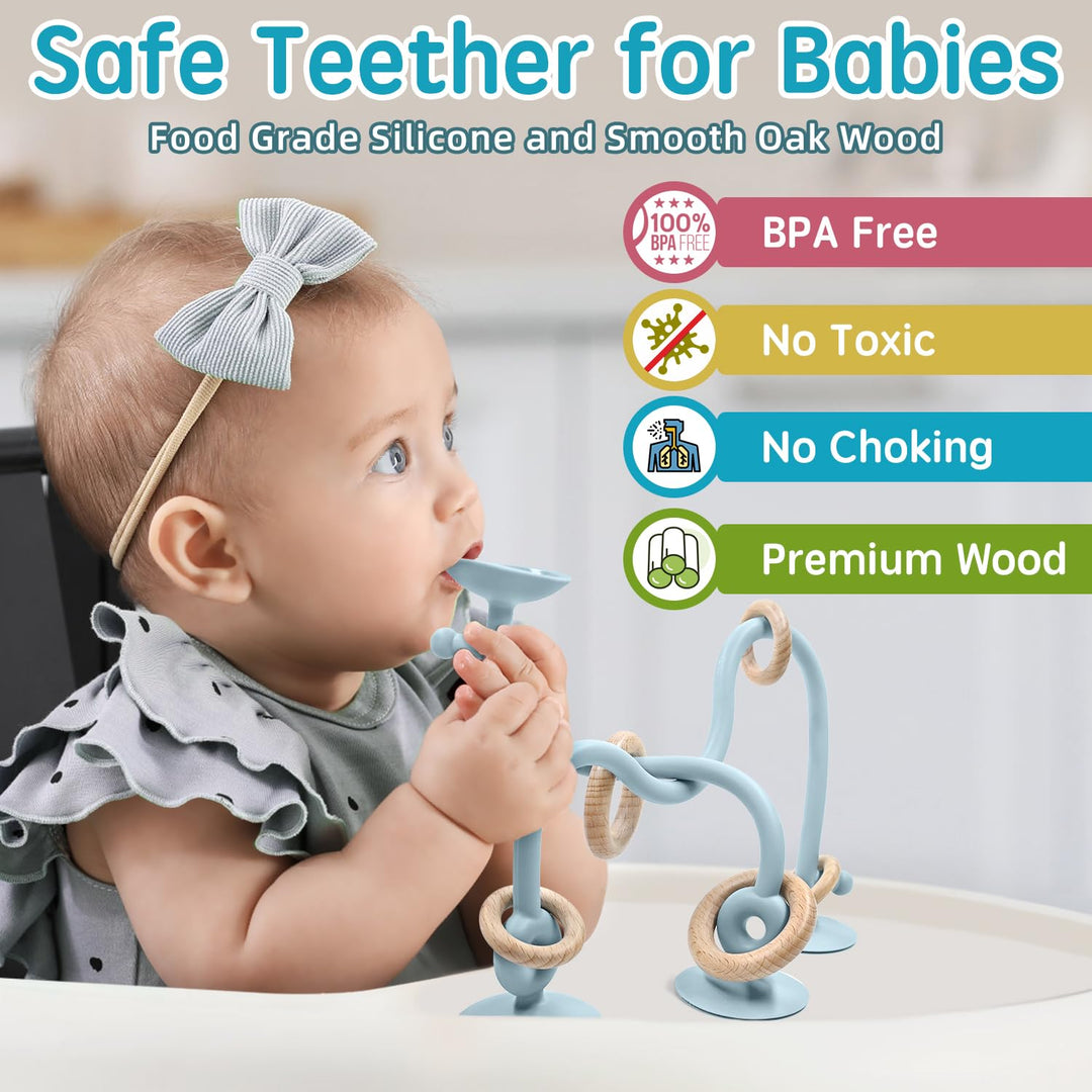 AiTuiTui Beissring Baby Spielzeug, Eignung Baby Spielzeug Ab 3 Monate, Baby Beissspielzeug Relief mi