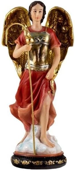 DRW Figur Erzengel St. Raphael handbemaltes Harz 14 cm