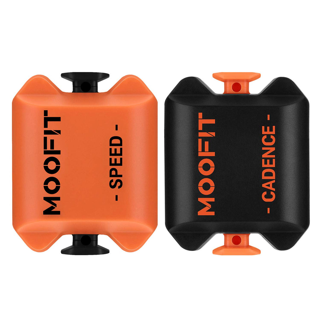 moofit Geschwindigkeitssensor und Trittfrequenzsensor, Bluetooth & ANT+ Kabelloser Geschwindigkeits,