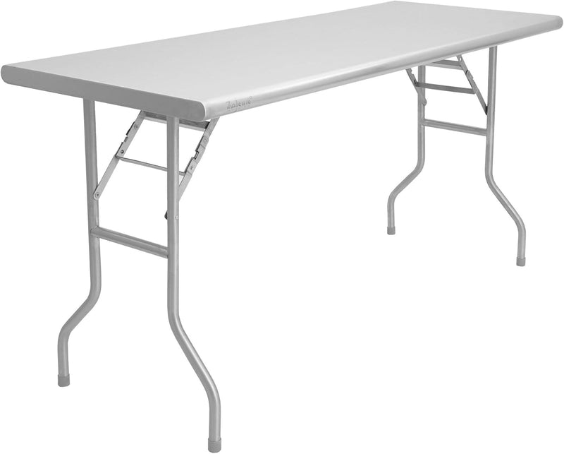 Zelsius Edelstahl Klapptisch für den Garten | 152 x 61 x 78 cm | Klapptisch für Camping, Campingtisc