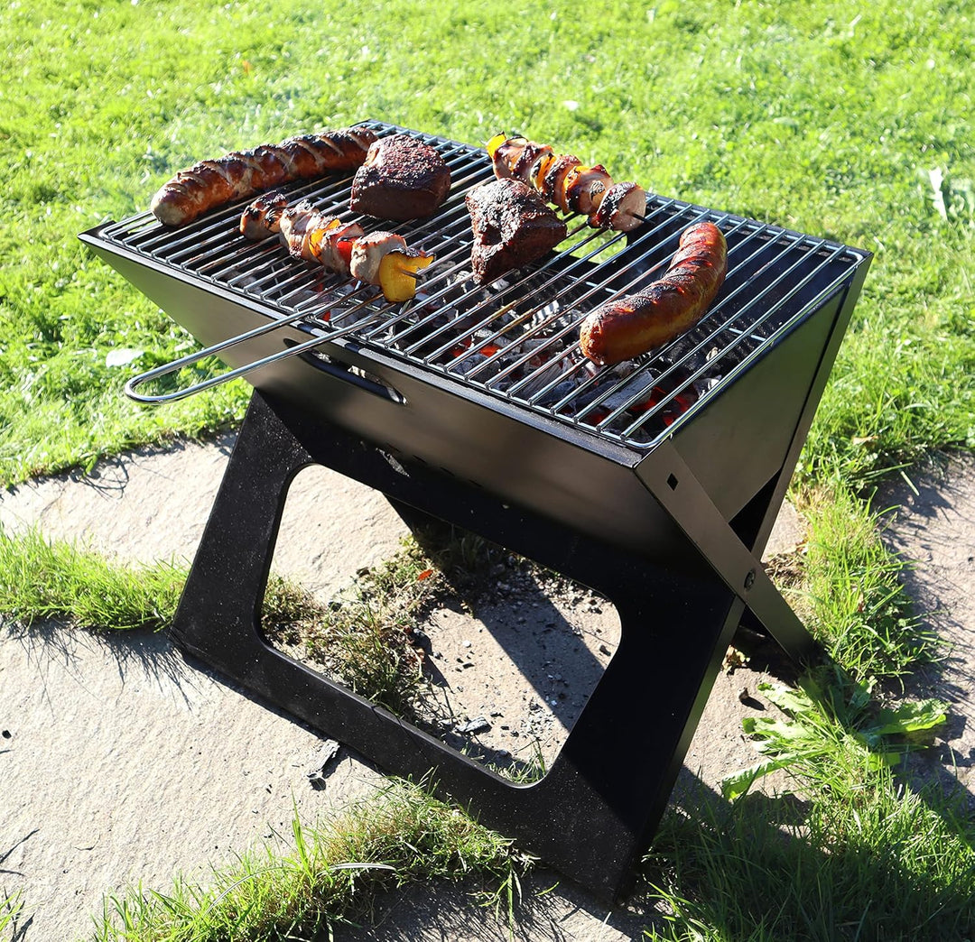 Origin Outdoors Unisex – Erwachsene BBQ Klappgrill, Mehrfarbig, One Size
