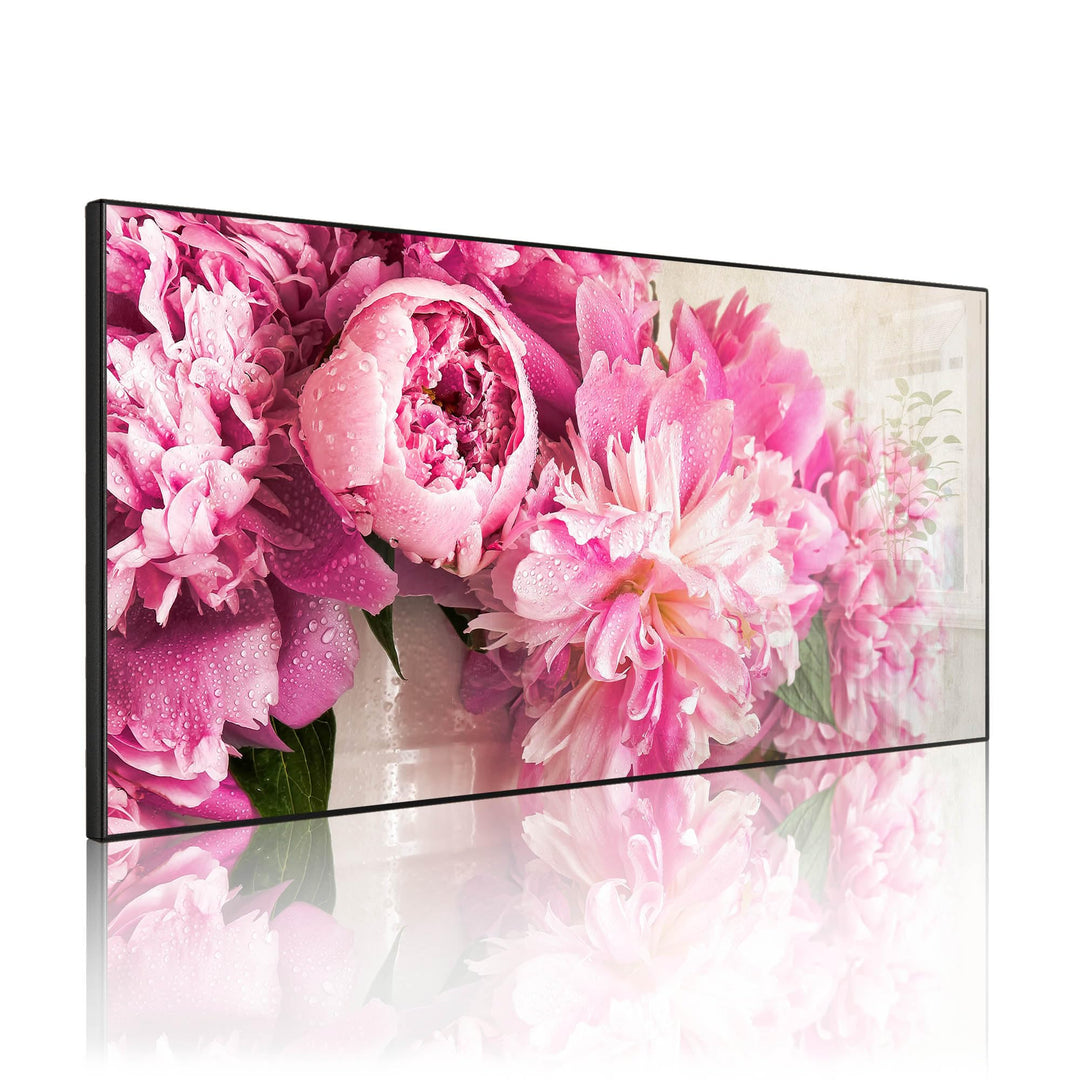 banjado Magnettafel schwarz 78 x 37cm / Magnetwand Metall/Magnetpinnwand als Memoboard/Pinnwand Magn