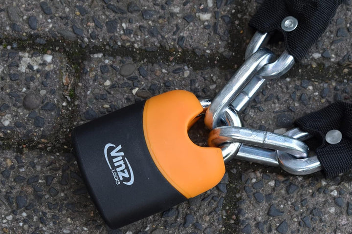 VINZ Fogo Kettenschloss | Kette Locker Schloss | Kettenschloss motorradschloss Rollerschloss E-Bike