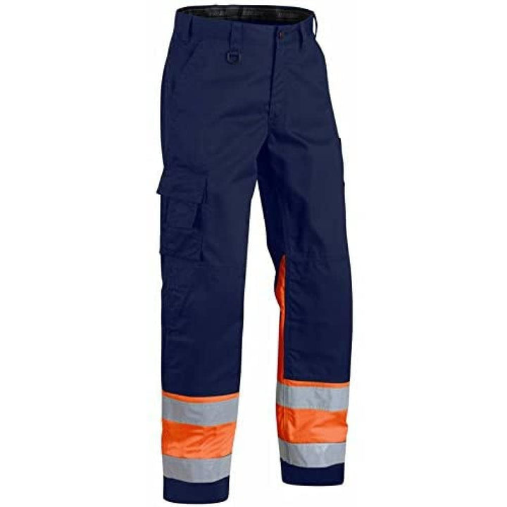 Blaklader 15641811 Hose mit hoher Sichtbarkeit, Marineblau/Orange, grootte D108 D108 Navy Blue / Ora