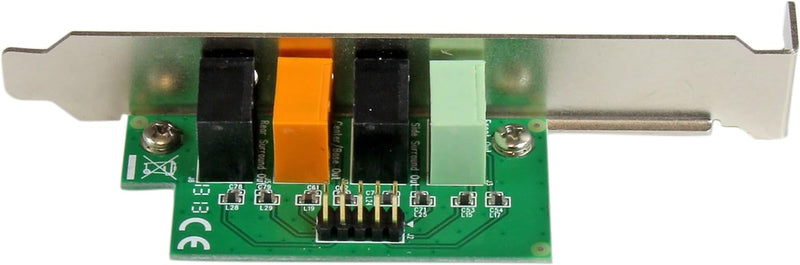 StarTech.com 7.1 Kanal PCI Express Soundkarte - PCIe Sound Karte mit SPDIF optisches Kabel - 24-bit