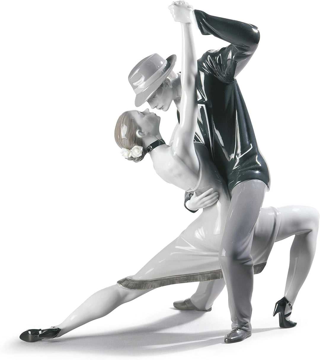 LLADRÓ Pärchen-Figur Leidenschaftlicher Tango. Limitierte Auflage. Tango-Tänzer. Porzellan.