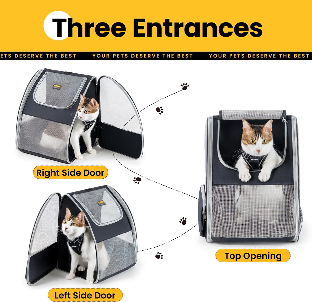 Conlun Katzenrucksack und Hunderucksack für kleine Hunde und Katzen bis zu 7kg, Kleiner Hunde Rucksa
