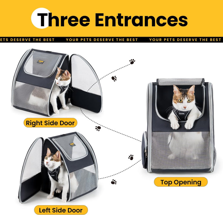 Conlun Katzenrucksack und Hunderucksack für kleine Hunde und Katzen bis zu 7kg, Kleiner Hunde Rucksa