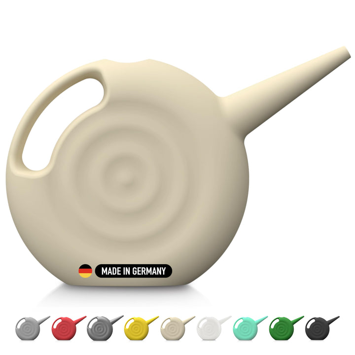 Blowmold.Design Giesskanne in Beige – 2 Liter Giesskanne Robust für Innen und Aussen - Perfekt für Z