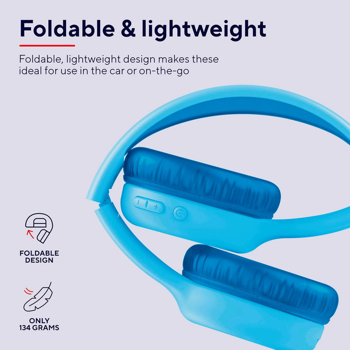 Trust Nouna Bluetooth Kopfhörer Kinder mit Lautstärkenbegrenzer (85dB) für Kinderen ab 4 Jahre, On E