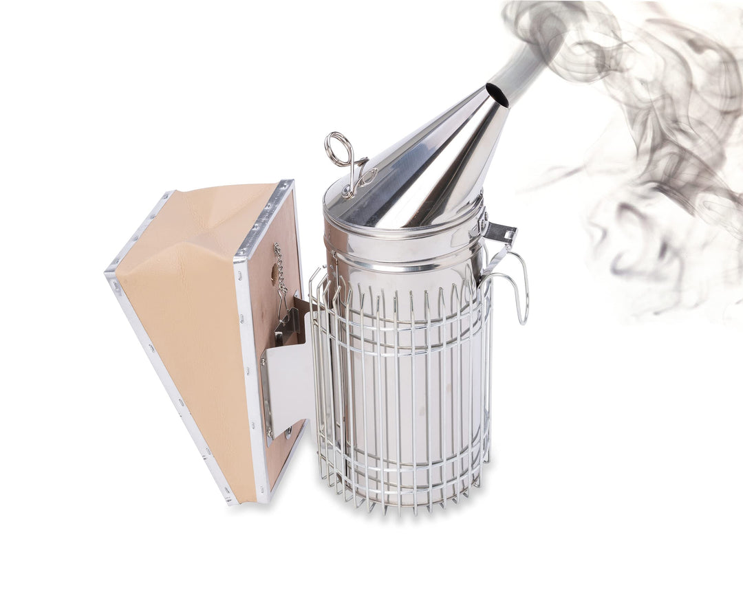 Imkado Premium Edelstahl-Smoker *Königin* - Imkereibedarf, Smoker zum Arbeiten mit Bienen