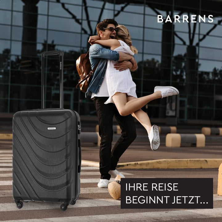 BARRENS Mittel Koffer | Aufgabegepäck | 67x46x26 cm | 63 L | Hochschlagfestes ABS-Material | Chiffri