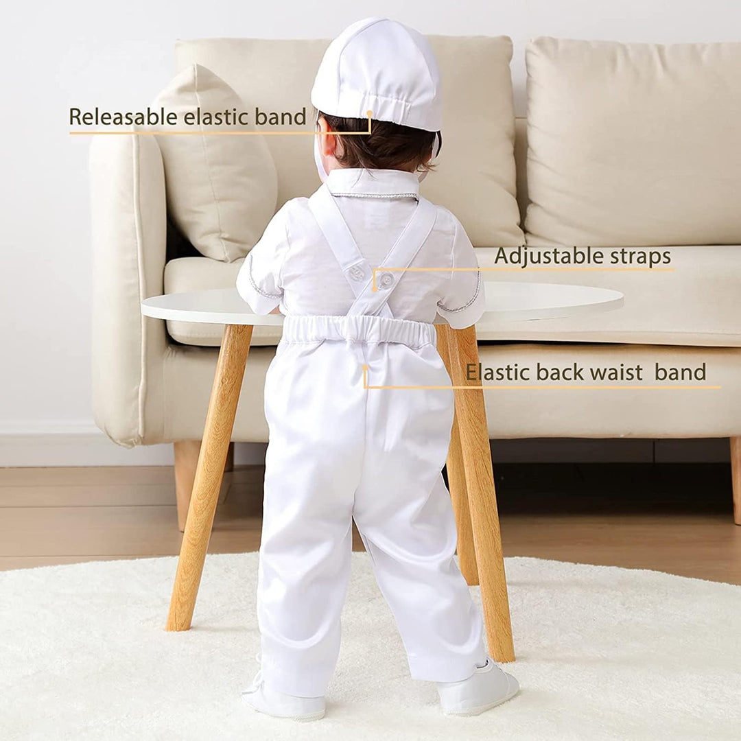 Booulfi Baby Kleidung Jungen Baumwollstoff Baby Anzug Junge Hochzeit Taufanzug Taufkleid Junge Weihn
