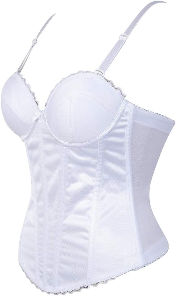 Grebrafan Damen Brautcorsage Korsett Unterwäsche Bustier 38-40 Weiãÿ, 38-40 Weiãÿ
