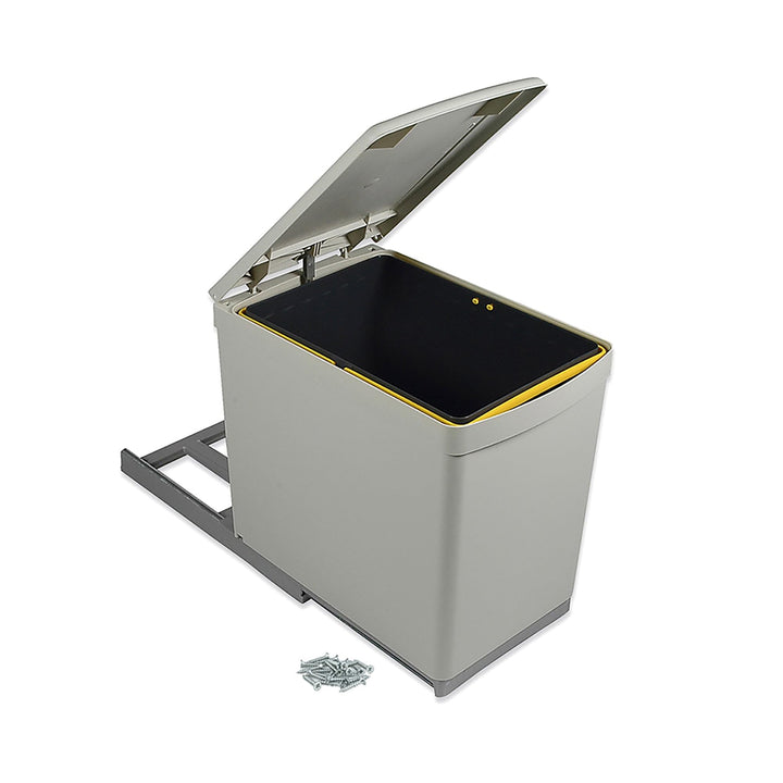EMUCA 8906621 Abfalleimer mit Schieber, 16 l