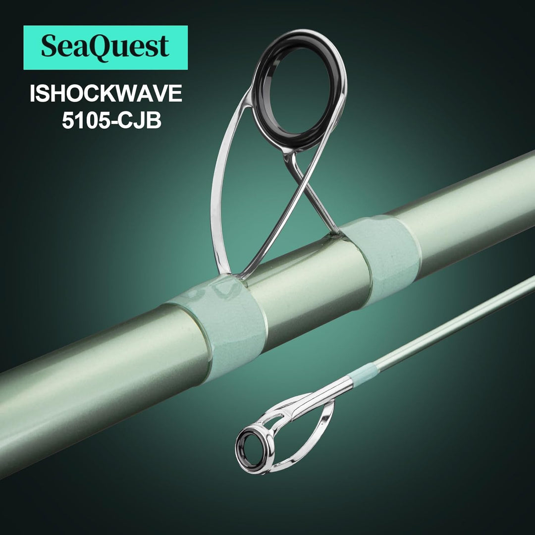 Seaquest Surf Fishing Rod Carbon Surf Cast Rod ISHOCKWAVE 5105-CJB 510CM SeaQuest, ISHOCKWAVE 5105-C