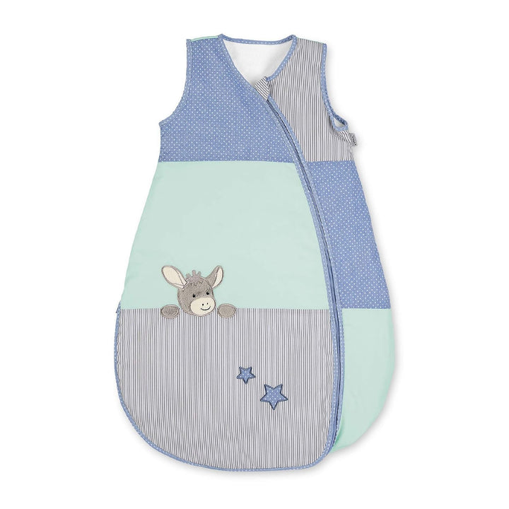 Sterntaler Sommer-Schlafsack für Kleinkinder, Esel Emmi, Reissverschluss, Grösse: 90 cm, Mehrfarbig