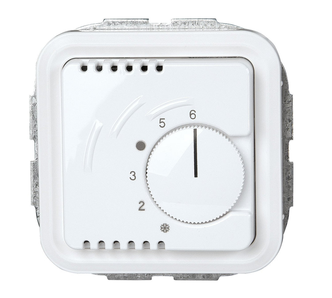Kopp Paris Raumthermostat "Wechsler", zum Heizen und Kühlen, Temperaturbereich 5ºC-30ºC, Nachtabsenk