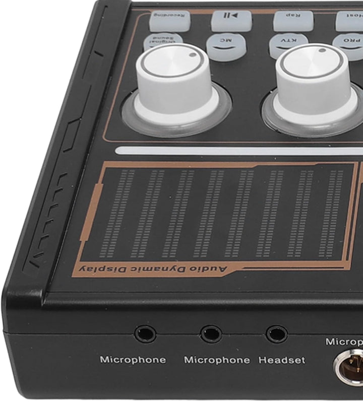 Professioneller Audiomixer, Bunte Lichter DJ18 Bluetooth-Live-Soundkarte, mit 12 Elektrischen Sounde