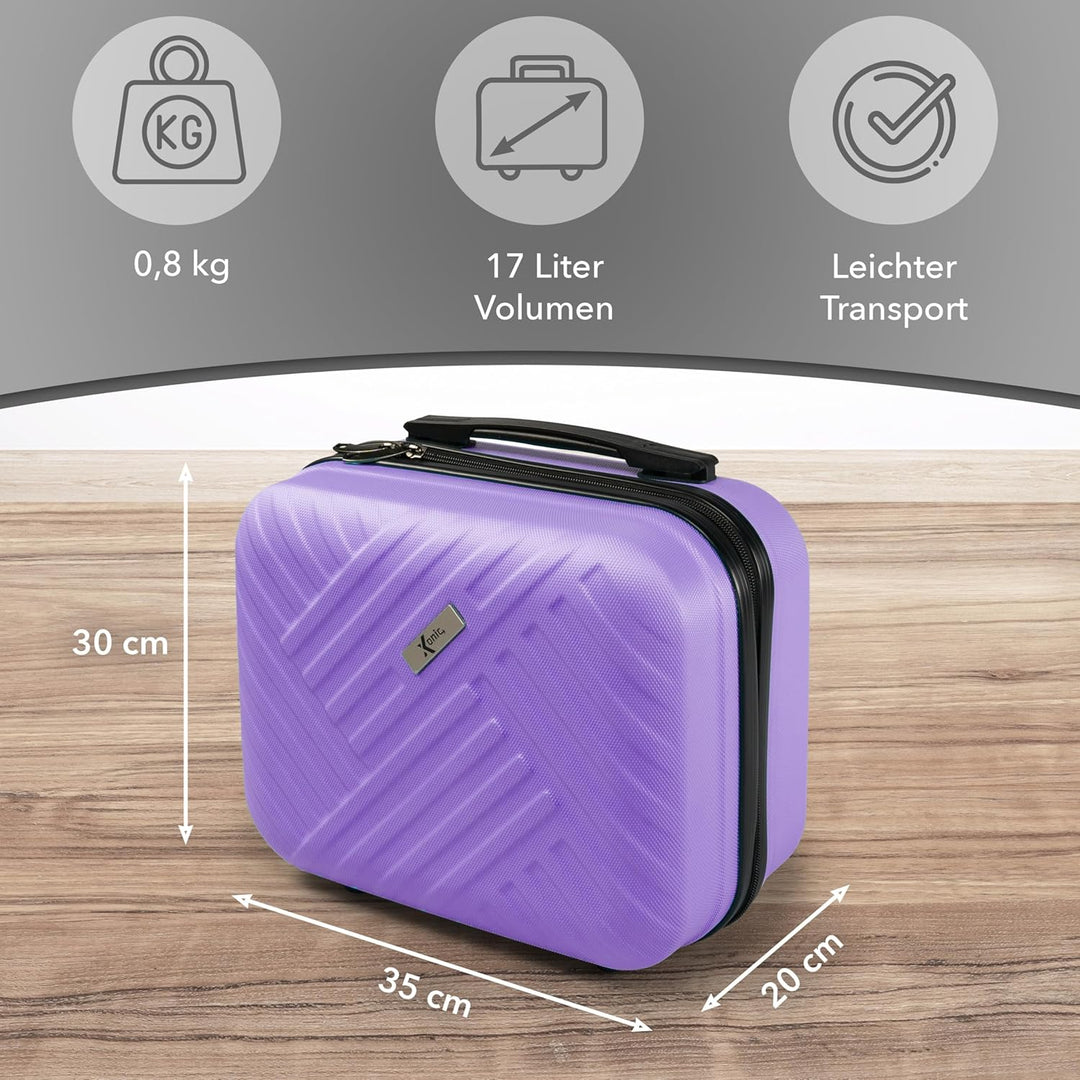 Xonic® Design Kosmetikkoffer aus ABS Hartschale – Robustes Beautycase als Handgepäck - Kosmetiktasch