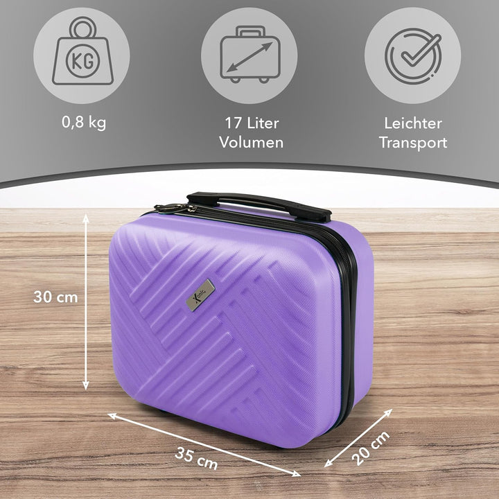 Xonic® Design Kosmetikkoffer aus ABS Hartschale – Robustes Beautycase als Handgepäck - Kosmetiktasch