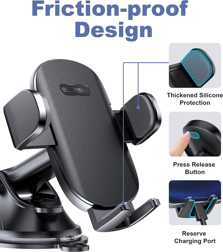 Handyhalterung für Auto, Handyhalterungen, um 360 Grad drehbarer Handyhalter mit starkem klebrigem S