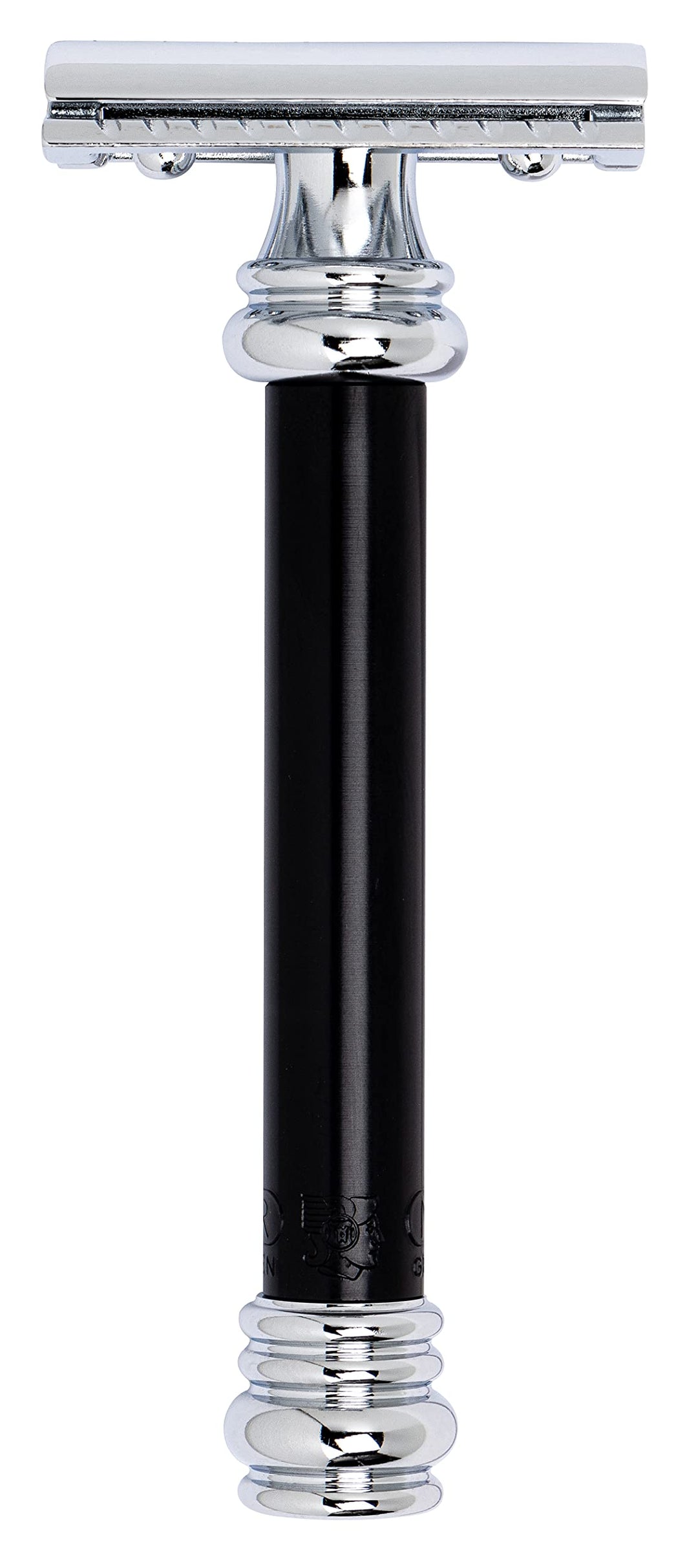 Merkur – 38.011 – Rasierer verstellbar – Griff schwarz chrom