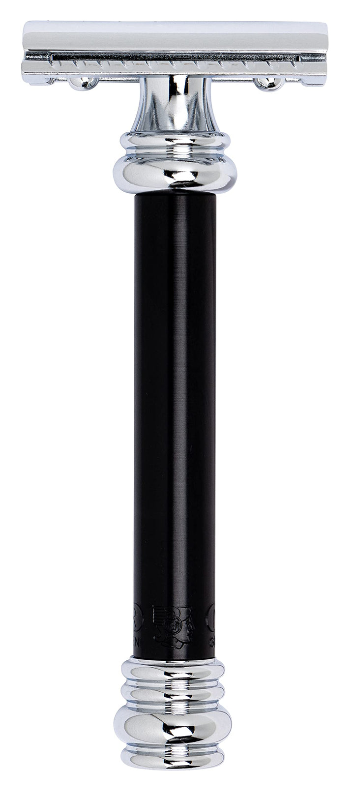 Merkur – 38.011 – Rasierer verstellbar – Griff schwarz chrom