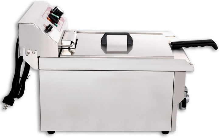 Beeketal 'BWF-161P' Profi Gastronomie Kaltzonen Fritteuse (16 Liter Volumen für max. 11 Liter Öl) Ed