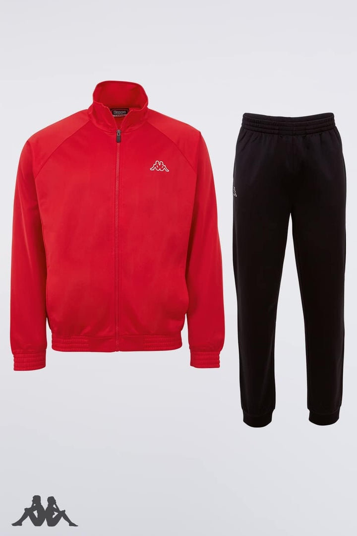 Kappa Tracksuit Till Men I Trainingsanzug für Herren I Ideal für Sport & Freizeit I Rot L, Rot L