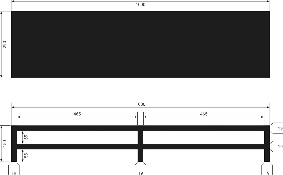 boho office® ergonomischer Monitoraufsatz, Bildschirmerhöhung, Monitorständer, Tischaufsatz mit viel