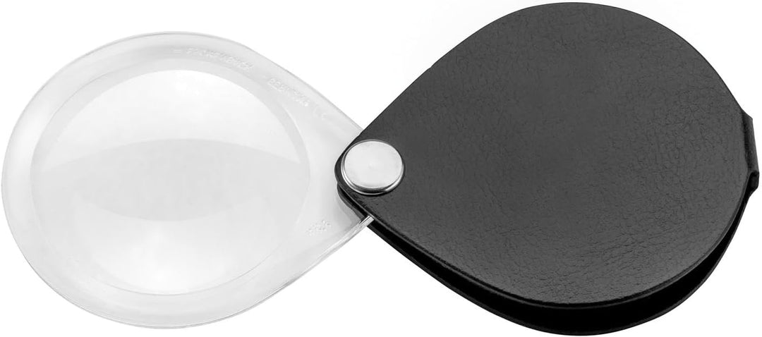 Eschenbach Optik Lupe Einschlaglupe classic, Vergrösserung 3,5 x, Durchmesser 50 mm, rund, schwarz S