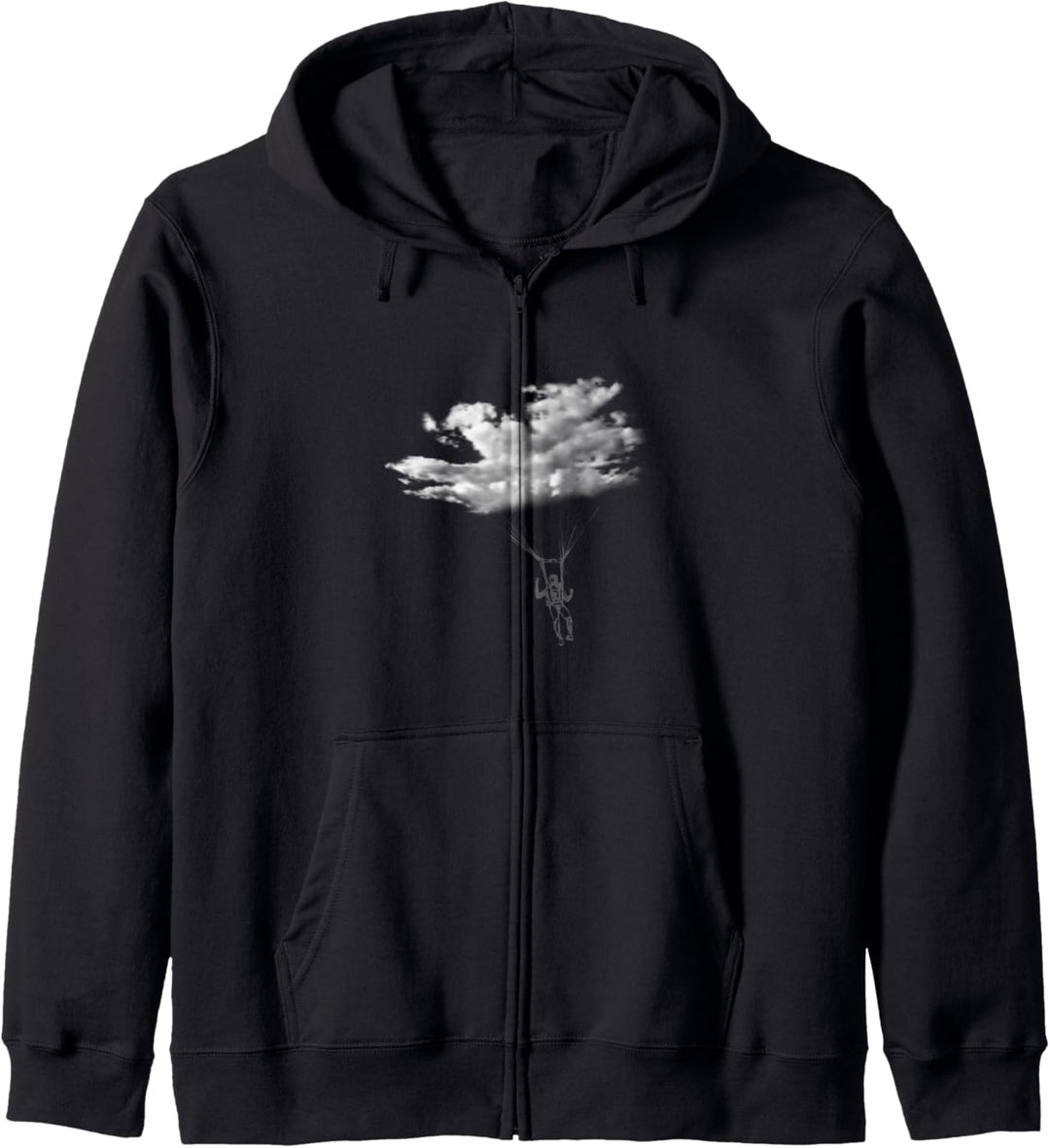Lustiges Fallschirmspringen Geschenk Wolken-Grafik Kapuzenjacke