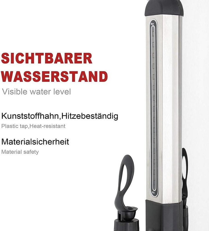 Melko Glühweinkocher Heissgetränkeautomat 7 Liter mit Zapfhahn für Milch, Kaffee, Tee, Kakao, Glühwe
