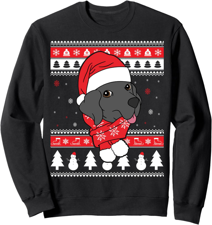 Deutsche Dogge Lustiger Hund Hässliche Weihnachten Geschenk Sweatshirt