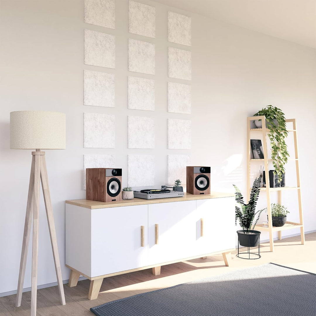 vilz 6 Stück Akustik Panel Schallabsorber aus recyceltem Filz - Akustikplatten Schalldämmung 275x275