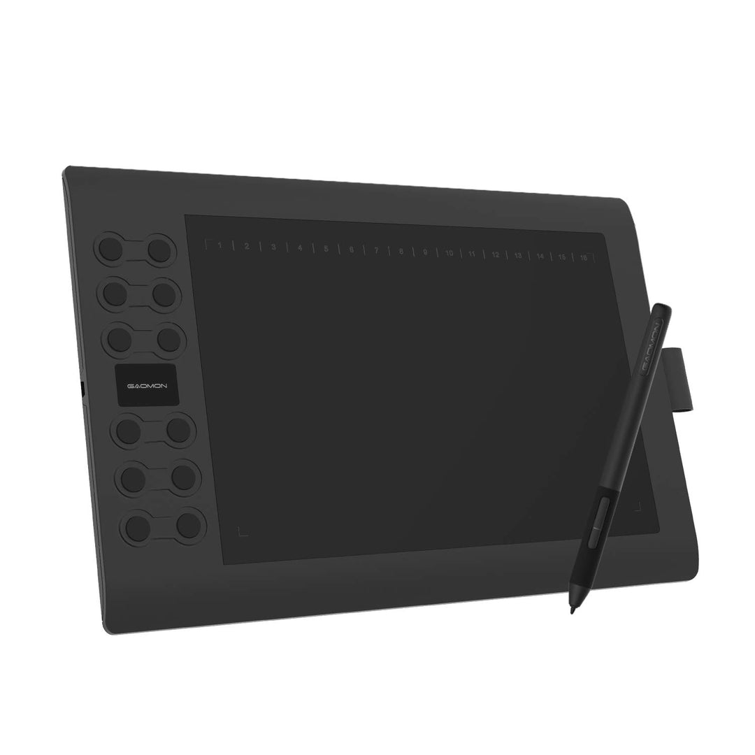 GAOMON M106K PRO Grafiktablett zum Zeichnen & zur Fotobearbeitung mit 8192 Druckstufen Battrielosem
