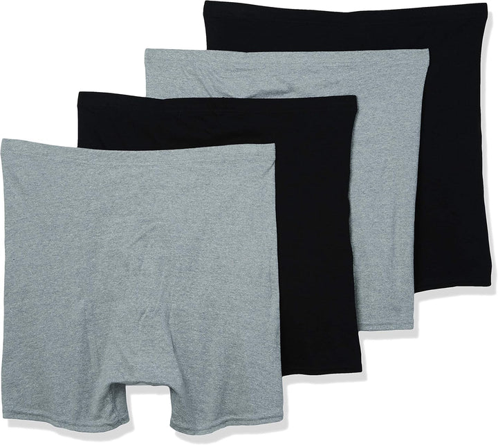 Hanes Comfortsoft Boxer Brief P4, Assorted Solids, Large