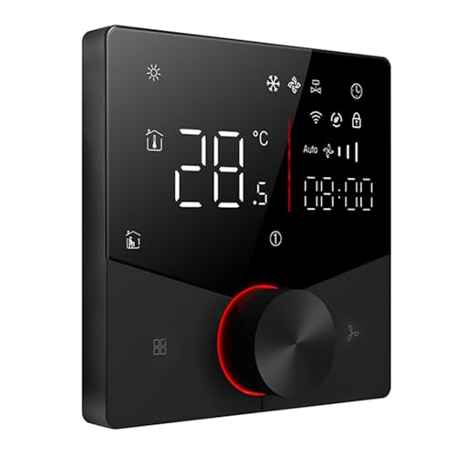 Smart WLAN Thermostat for Heating & AC – Programmable 5+2 Day Schedule with 6 Time Slots, Compatible