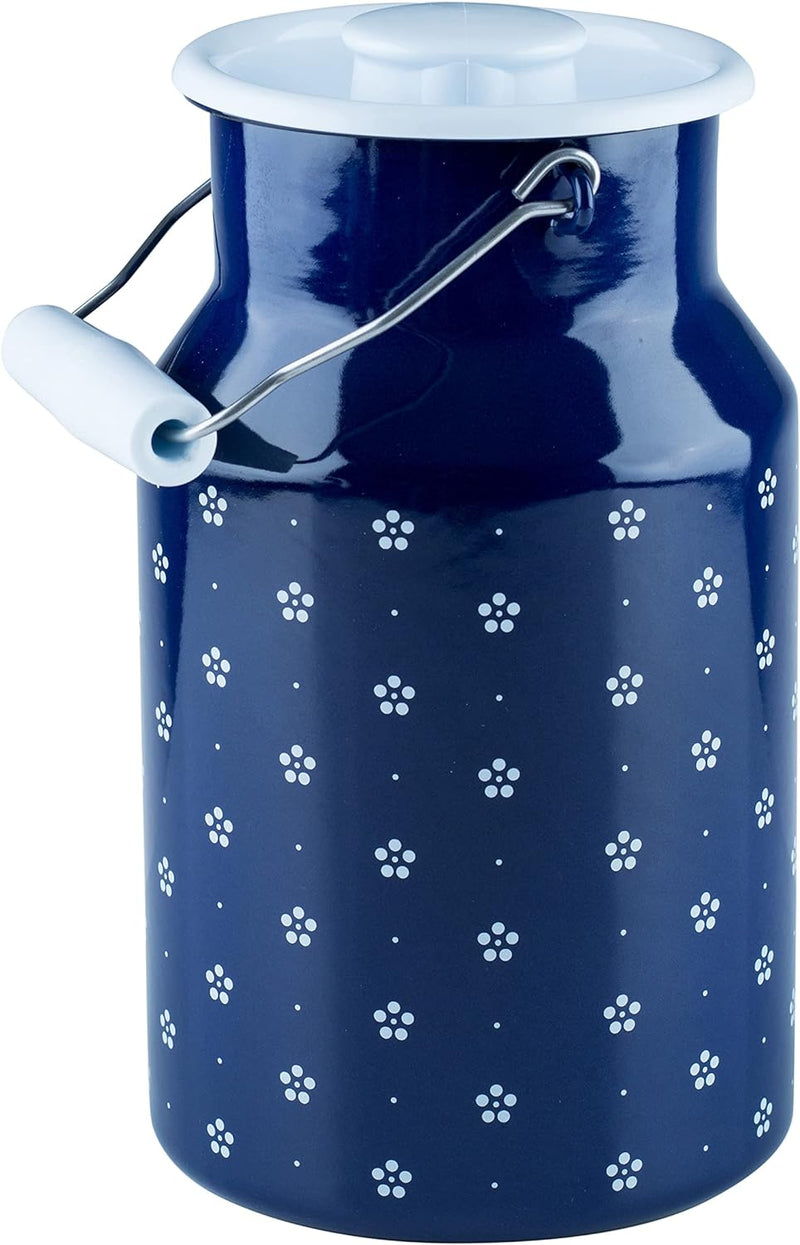 Riess, 0311-073, Milchkanne mit Deckel 2,00 L, COUNTRY - DIRNDL, Höhe 23,2 cm, Inhalt 2,0 Liter, Ema