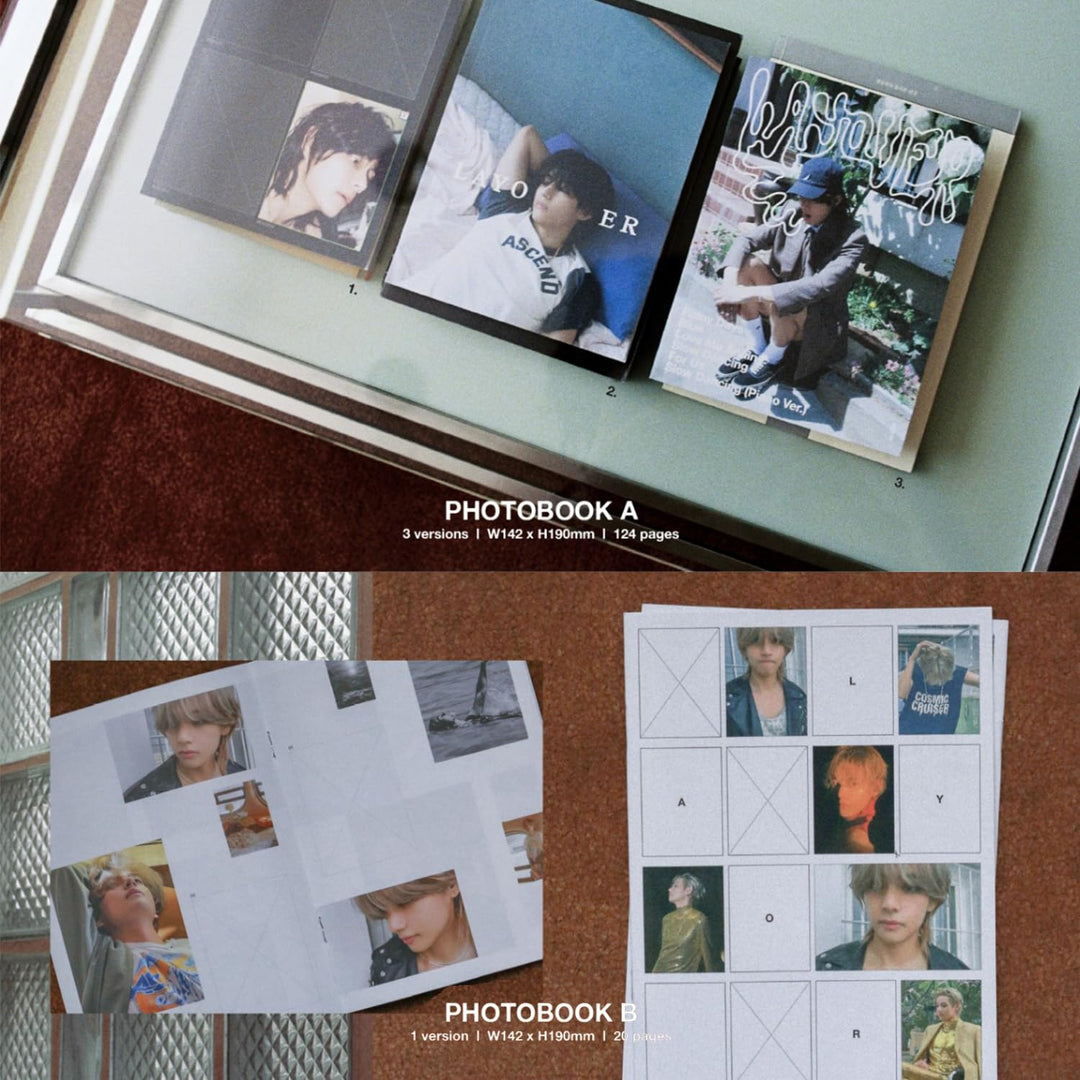 V - [Layover] (3 Ver.) Out Box + Photobook A + Photobook B + Lyric Book + Postcards + CD + Photocard