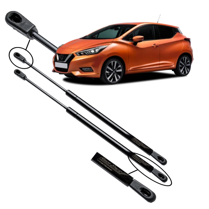 2x Gasfeder Dämpfer Heckklappe Kompatibel mit Nissan Micra MkV K14 2016-2022. Gasdruckfeder Heckklap