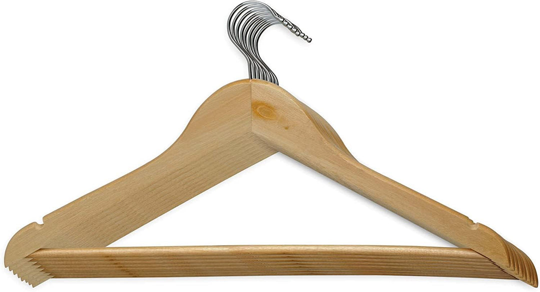 MAUL Kleiderbügel Holz | moderne Holz Kleiderbügel in klassischem Design | stabile und belastbare Au