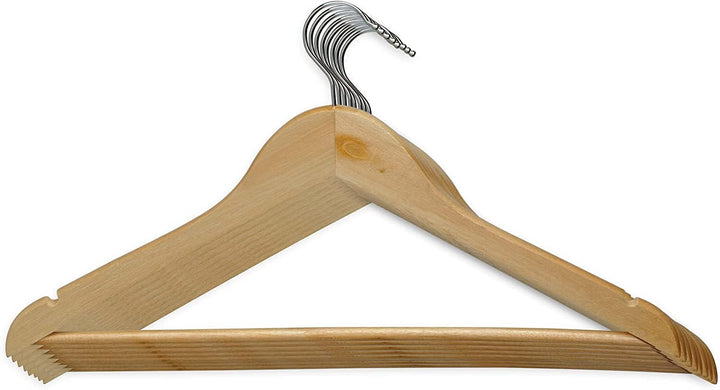 MAUL Kleiderbügel Holz | moderne Holz Kleiderbügel in klassischem Design | stabile und belastbare Au