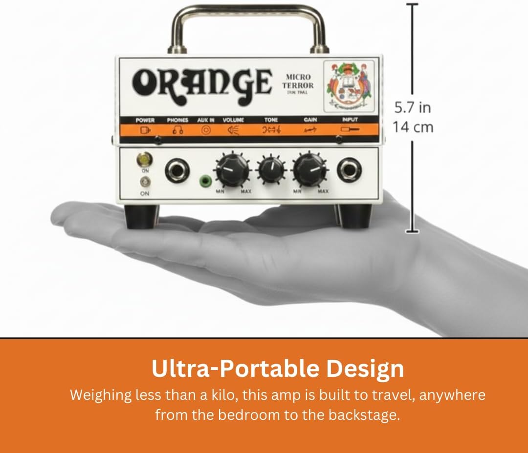 Orange Micro Terror Gitarrenverstärker mit 20 W Röhrenvorverstärker.