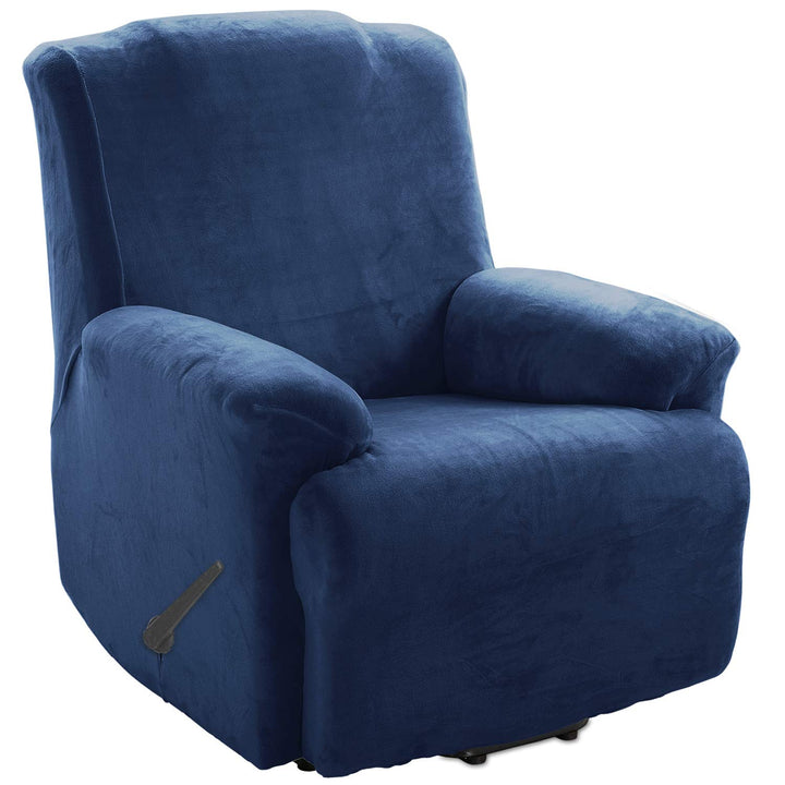 TIANSHU Samt Ruhesessel bezüge, Stretch Sesselschoner Elastisch Plush Couchbezug stilvolle Luxus-Möb