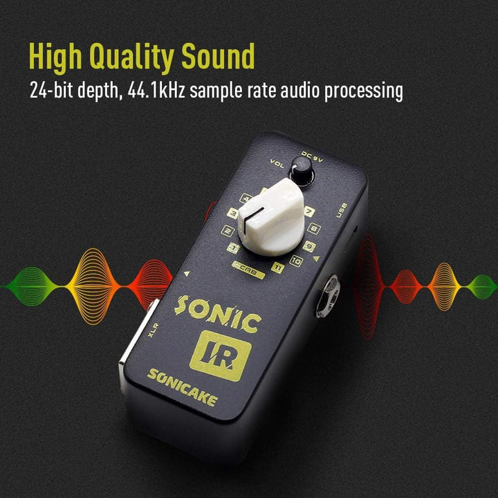 SONICAKE Sonic IR Gitarre Bass Effektpedal Lautsprecherbox Simulator Impulsantwort Lader, IR